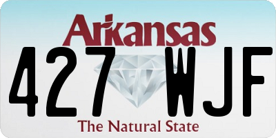 AR license plate 427WJF
