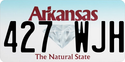 AR license plate 427WJH