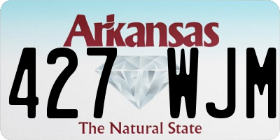 AR license plate 427WJM