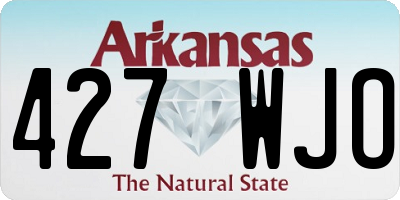 AR license plate 427WJO