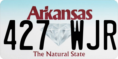 AR license plate 427WJR
