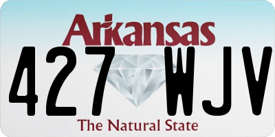 AR license plate 427WJV