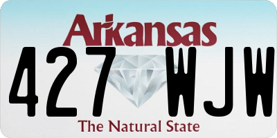 AR license plate 427WJW