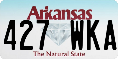 AR license plate 427WKA