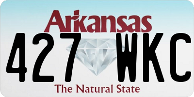 AR license plate 427WKC