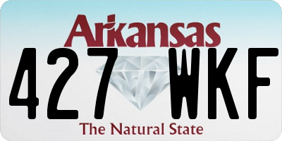 AR license plate 427WKF