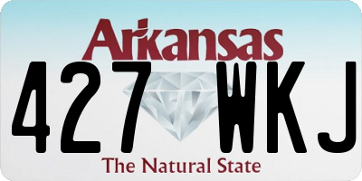 AR license plate 427WKJ