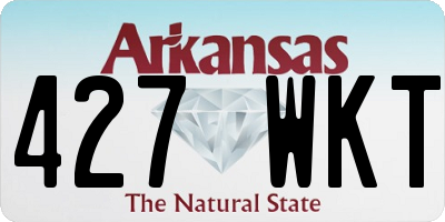 AR license plate 427WKT