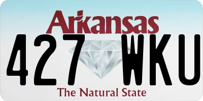 AR license plate 427WKU