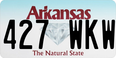 AR license plate 427WKW