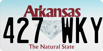 AR license plate 427WKY