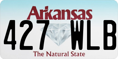 AR license plate 427WLB