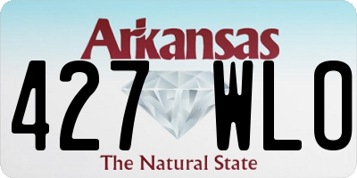 AR license plate 427WLO
