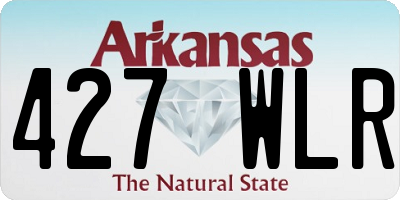 AR license plate 427WLR