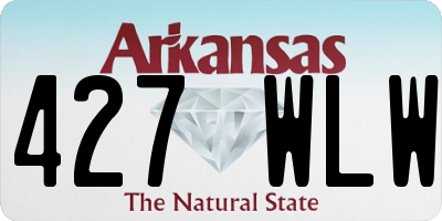 AR license plate 427WLW