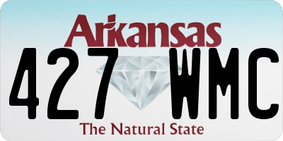 AR license plate 427WMC