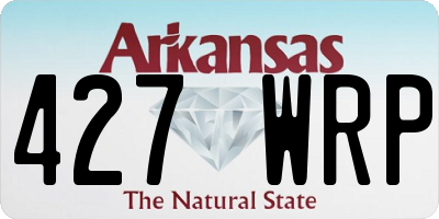 AR license plate 427WRP