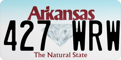 AR license plate 427WRW