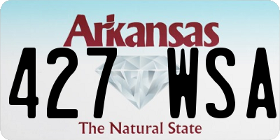 AR license plate 427WSA