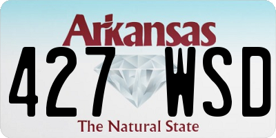 AR license plate 427WSD