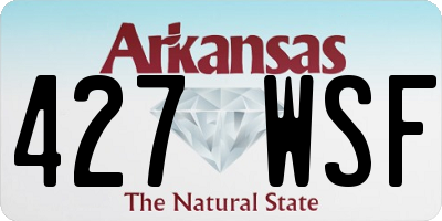 AR license plate 427WSF