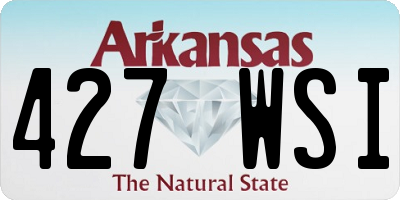 AR license plate 427WSI