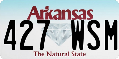 AR license plate 427WSM