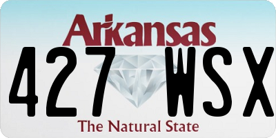 AR license plate 427WSX