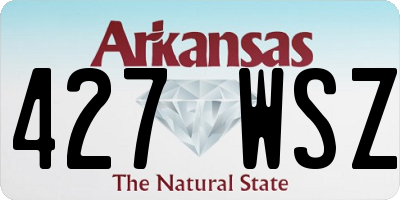 AR license plate 427WSZ