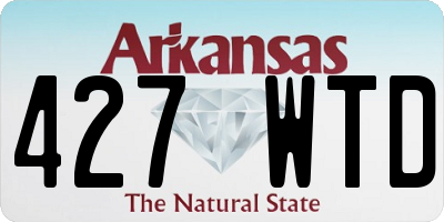 AR license plate 427WTD