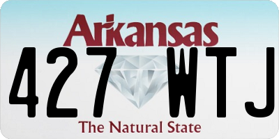 AR license plate 427WTJ