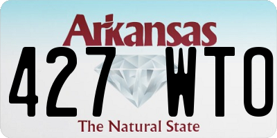 AR license plate 427WTO