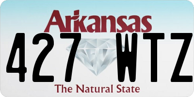 AR license plate 427WTZ