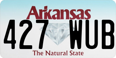 AR license plate 427WUB
