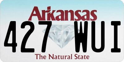 AR license plate 427WUI