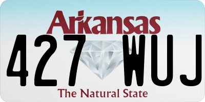 AR license plate 427WUJ