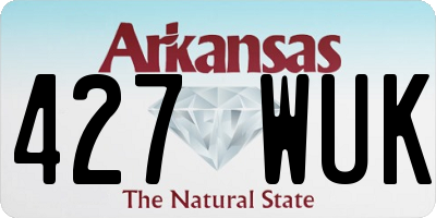 AR license plate 427WUK
