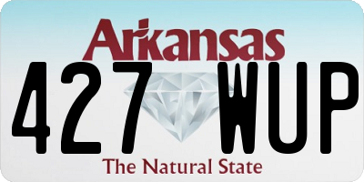 AR license plate 427WUP