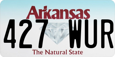 AR license plate 427WUR