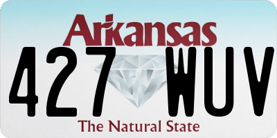 AR license plate 427WUV