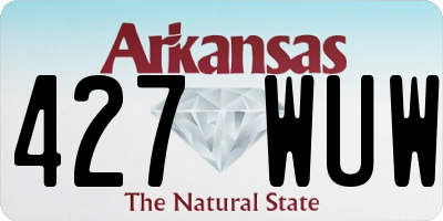 AR license plate 427WUW