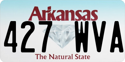 AR license plate 427WVA