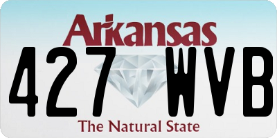 AR license plate 427WVB