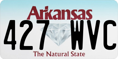 AR license plate 427WVC