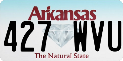 AR license plate 427WVU