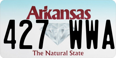 AR license plate 427WWA