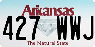 AR license plate 427WWJ