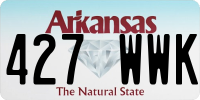 AR license plate 427WWK