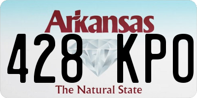 AR license plate 428KPO
