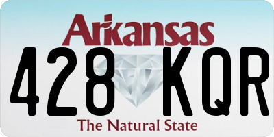AR license plate 428KQR
